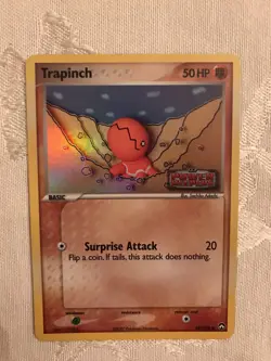 Trapinch 68/108 Reverse Holo EX Power Keepers Stamped Pokemon Card 2007 LP - Image 1