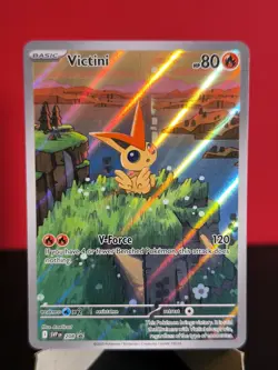 Victini 208 SVP Scarlet & Violet Promo Cards full art holographic - Image 1