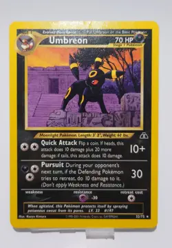 Umbreon - Neo Discovery 32/75 Pokemon Card MP - Image 2