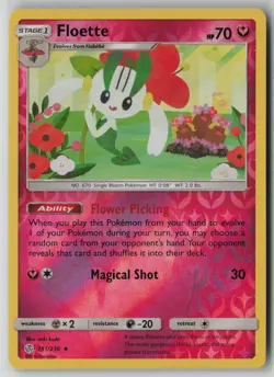 Floette 151/236 Pokemon TCG Cosmic Eclipse Reverse Holo Card (Near Mint) NM 1 - Image 1