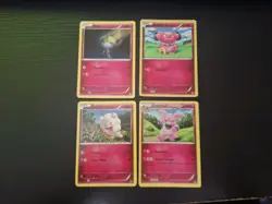 Pokemon Trading Card Game Fairy Type Lot, 4 Assorted Cards. - Image 1