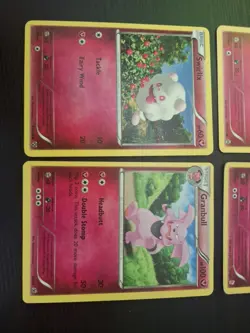 Pokemon Trading Card Game Fairy Type Lot, 4 Assorted Cards. - Image 3