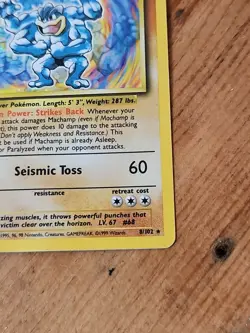 Machamp Holo 1st Edition 8/102 - 1999 Base Set Pokemon Card - WOTC - MP - Image 4