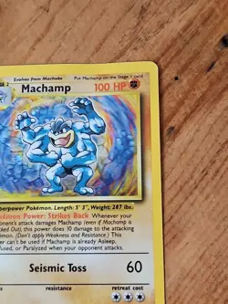 Machamp Holo 1st Edition 8/102 - 1999 Base Set Pokemon Card - WOTC - MP - Image 5
