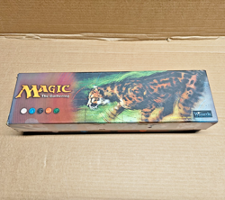 MTG Magic the Gathering Vintage King Cheetah Multiverse Card Storage Box empty - Image 1