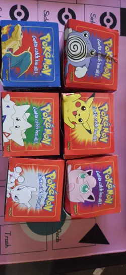 Sealed 1999 Pokemon Burger King Gold Plated Trading Card Set of 6 Pokeball - Image 1