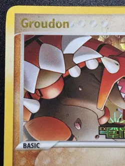 Groudon 5/106 EX Emerald Pokemon Card Reverse Holo Foil Rare MP - Image 3