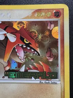 Groudon 5/106 EX Emerald Pokemon Card Reverse Holo Foil Rare MP - Image 4