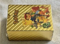 Pokemon Gold Foil Card Deck Gold NEW SEALED! RARE!! - Image 4