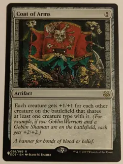 MTG English Magic Card Near Mint COAT OF ARMS from Mystery Booster - Image 1