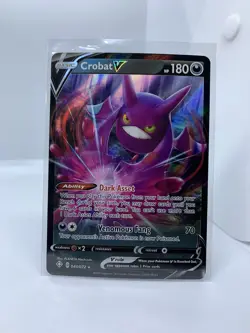 Crobat V 044/072 Shining Fates - NM Ultra Rare Full Art Pokemon Card - Image 1