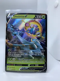 Dhelmise V 009/072 Holo Ultra Rare Shining Fates Pokemon Card TCG NM/M - Image 3