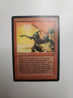 Brassclaw Orcs Version B - MTG 1994 Fallen Empires Magic the Gathering Red Card - Image 1