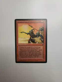 Brassclaw Orcs Version B - MTG 1994 Fallen Empires Magic the Gathering Red Card - Image 2