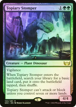 MTG FOIL Topiary Stomper - Streets of New Capenna #160 - Image 1