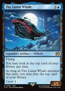 1x The Lunar Whale - Foil NM Eng MTG - Final Fantasy - Image 1