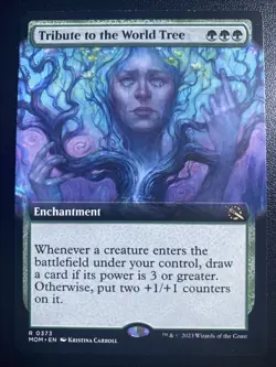 1 x Tribute to the World Tree - Foil - Extended Art - March of the Machine - Lig - Image 1