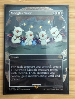 Magic the Gathering: Moogles' Valor (Borderless) Final Fantasy Foil NM - Image 1