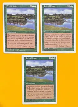 MTG PRIMAL ORDER (x3) 5th Edition (OldManMTG 010-665) - Image 1