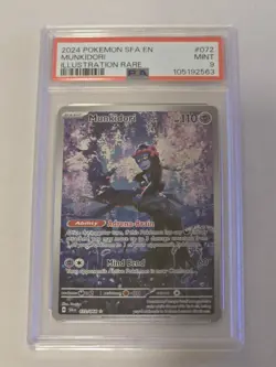 PSA 9 Munkidori 072/064 English Pokemon Shrouded Fable Illustration Rare - Image 1