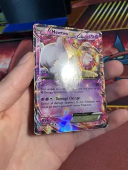 Pokemon Mewtwo EX Black Star Promo XY107 Damaged - Image 3