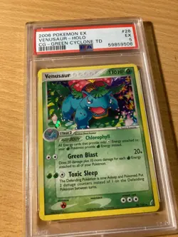 PSA5 venusaur green cyclone holo 2006 Pokemon - Image 1