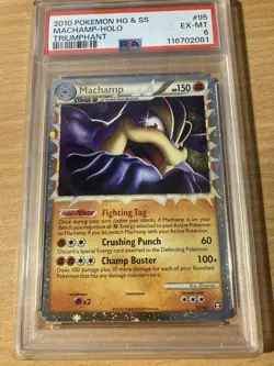 PSA 6 machamp prime holo triumphant HGSS 2010 Pokemon - Image 1