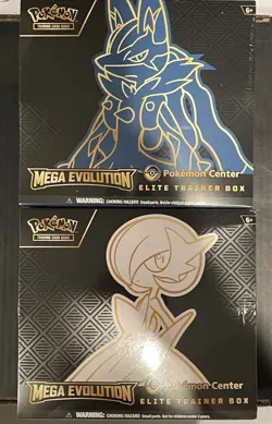 Pokemon Center Mega Evolution Gardevoir & Lucario ETB Elite Trainer Box Set of 2 - Image 1