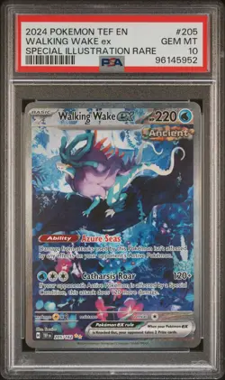 2024 POKEMON TEF EN-TEMPORAL FORCES #205 WALKING WAKE EX PSA 10 - Image 1