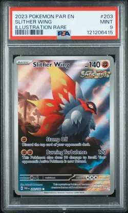 Slither Wing 203/182 Paradox Rift Holo Illustration Rare Pokemon TCG PSA 9 - Image 2