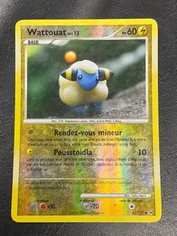 CARTE POKEMON WATTOUAT 82/127 FR REVERSE PLATINE - BE - Image 1