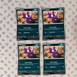 4x Toxel 67/94 Playset x4 Phantasmal Flames Pokemon TCG NM - Image 1