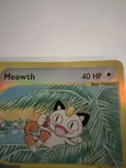 Meowth 78/144 Reverse Holo Common Good Condition Skyridge - Image 3