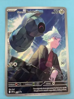 Pokemon TCG 2025 Scarlet & Violet Black Star Promo STEVEN’S BELDUM 207 - Image 1