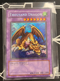 Thousand Dragon MRD-143 unl Secret Rare Yugioh VLP Misprint Reverse Foil - Image 1
