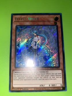 Yugioh Effect Veiler RA01-EN003 Secret Rare 1st Edition NM - Image 1
