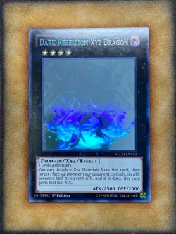 Yugioh Dark Rebellion Xyz Dragon NECH-EN053 Ghost Rare 1st Ed NM - Image 1