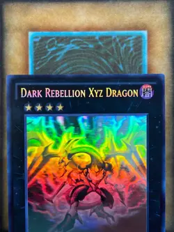 Yugioh Dark Rebellion Xyz Dragon NECH-EN053 Ghost Rare 1st Ed NM - Image 3