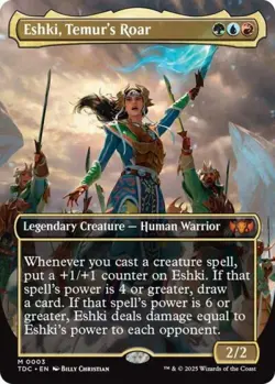 Eshki, Temur's Roar (Borderless) - Near Mint MTG Commander: Tarkir: Dragonstorm - Image 1