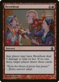 Browbeat FOIL Premium Deck Series: Fire and Lightning NM Uncommon CARD ABUGames - Image 1