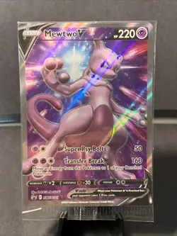 Pokemon TCG Mewtwo V SWSH229 Sword & Shield Black Star Promo Card Holo Sealed - Image 1