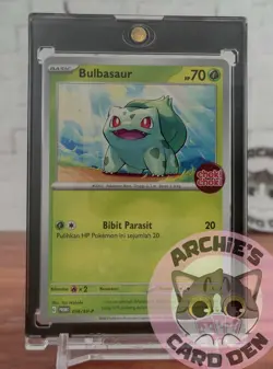 Pokemon Card Indonesia Bulbasaur Choki Choki Promo 056/SV-P NEAR-MINT - Image 1