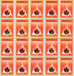 (100) Pokemon Base Set Energy Cards Collection - Image 3