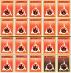 (100) Pokemon Base Set Energy Cards Collection - Image 4
