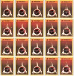 (100) Pokemon Base Set Energy Cards Collection - Image 5