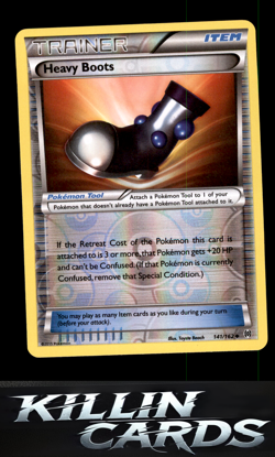 Reverse Holofoil Heavy Boots 141/162 Uncommon XY - BREAKthrough Pokemon Card NM - Image 1