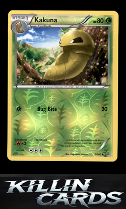 Reverse Holofoil Kakuna 2/160 Pokemon Uncommon XY - Primal Clash Card NM - Image 1
