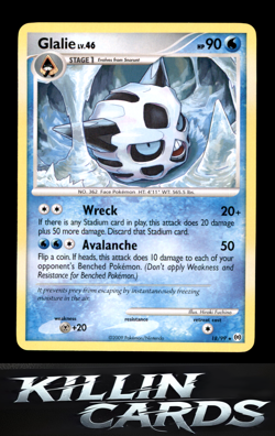 Glalie 18/99 Rare Arceus Pokemon Card NM - Image 1
