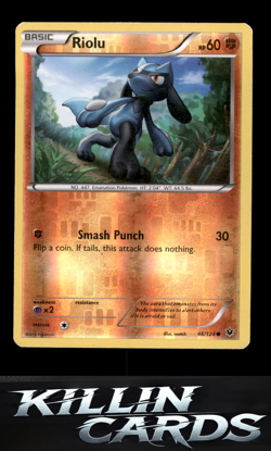 Reverse Holofoil Riolu (46) 46/124 Pokemon Common XY - Fates Collide Card NM - Image 1