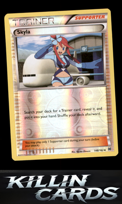 Reverse Holofoil Skyla 148/162 Pokemon Uncommon XY - BREAKthrough Card NM - Image 1